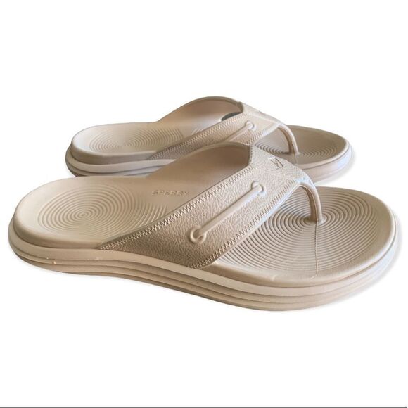 SPERRY unisex beige Windward thong  M7/W9 - Picture 1 of 4